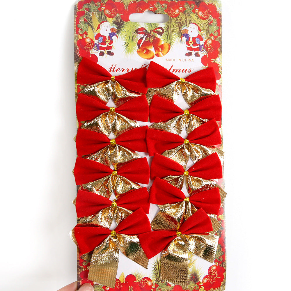 Mini Flocking Christmas Bows