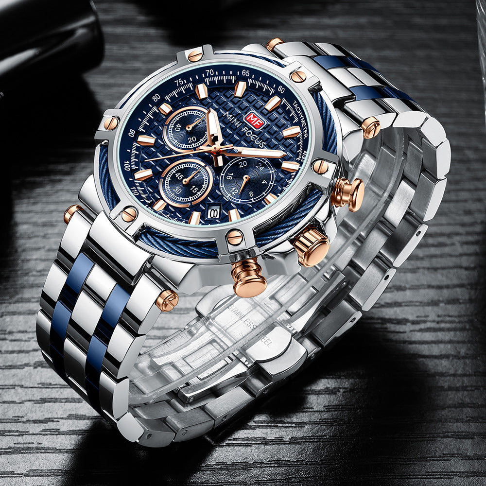 Mini Focus Mens Quartz Watch with Luminous Feature
