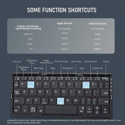 Mini Foldable Bluetooth Keyboard