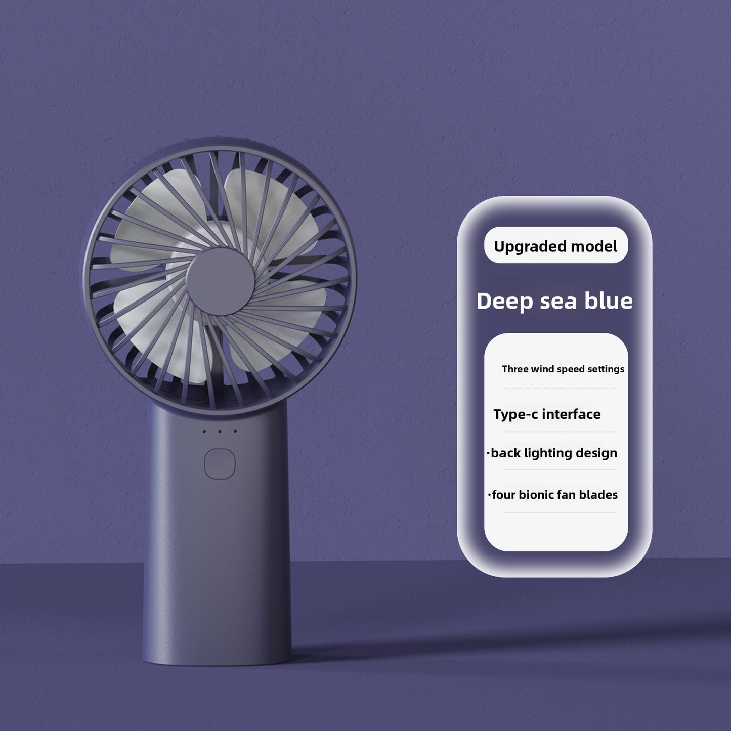 Mini Foldable Handheld Fan with Power Bank Function