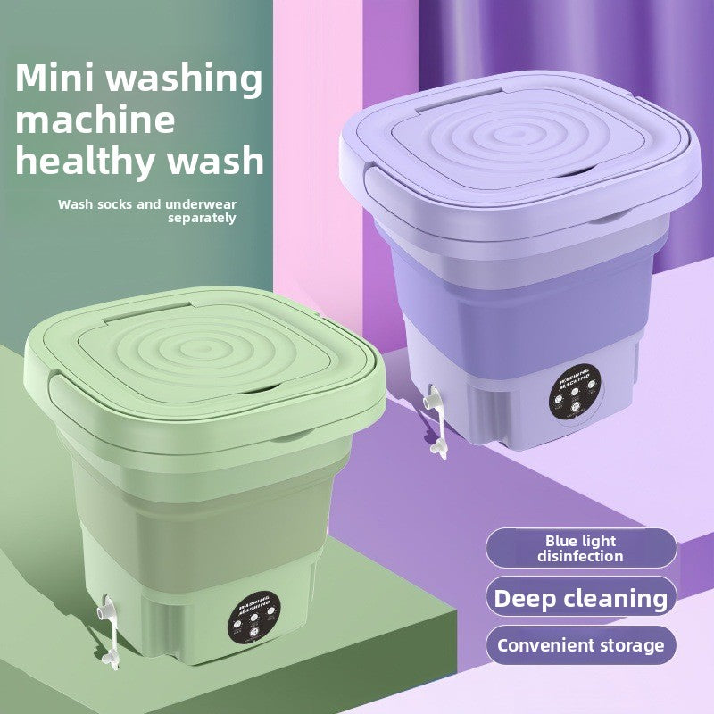 Mini Foldable Portable Washing Machine for Socks and Undergarments