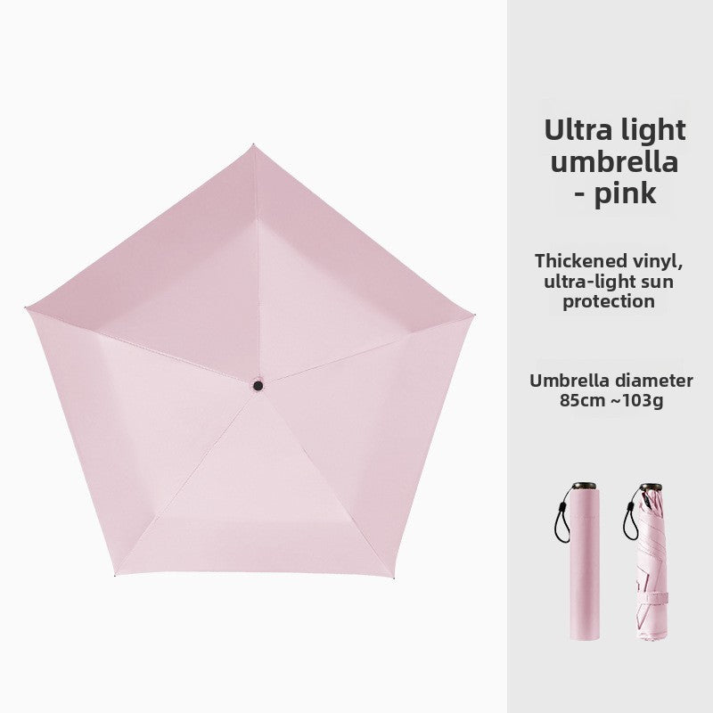 Mini folding sun umbrella