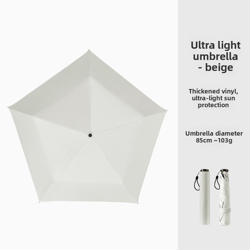 Mini folding sun umbrella