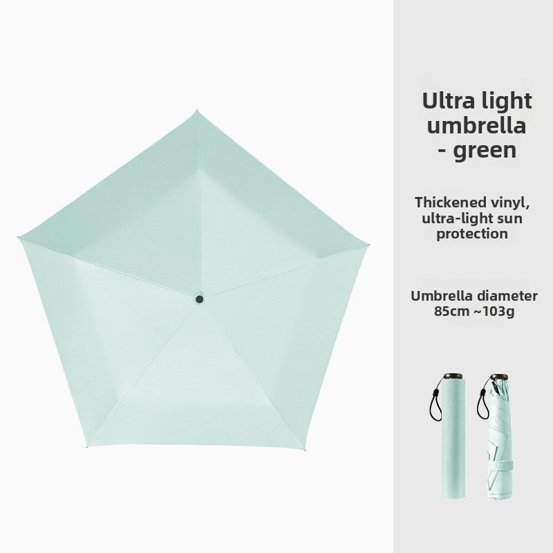 Mini folding sun umbrella