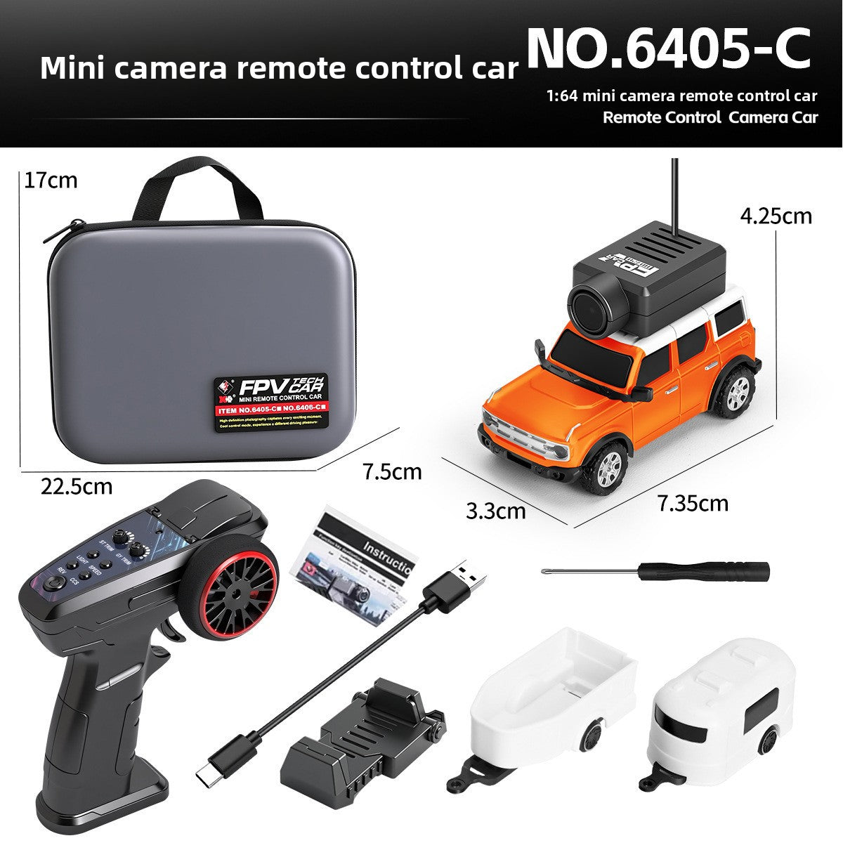 Mini FPV RC Car with Camera and APP Control