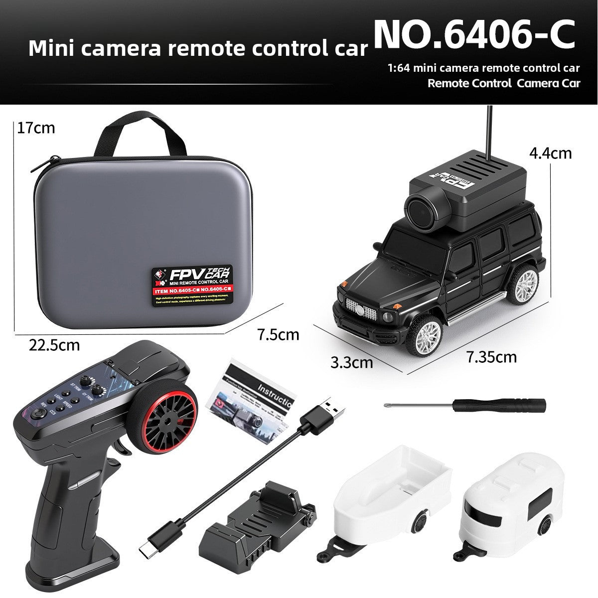 Mini FPV RC Car with Camera and APP Control