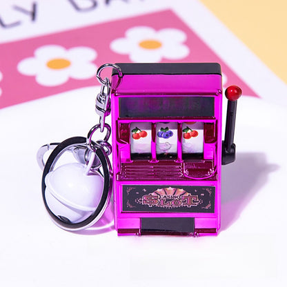 Mini fruit machine keychain