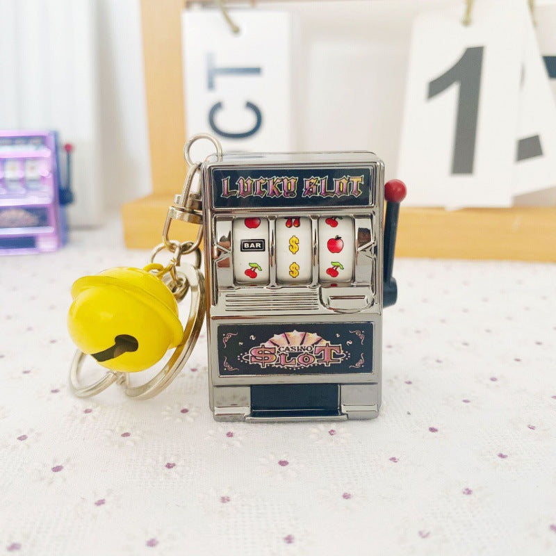 Mini fruit machine keychain