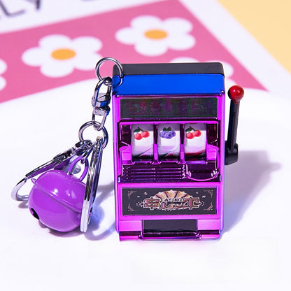 Mini fruit machine keychain
