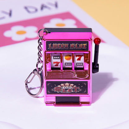 Mini fruit machine keychain