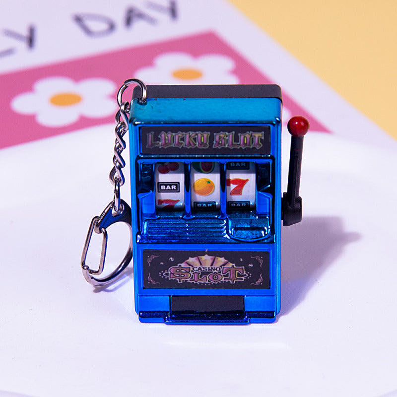 Mini fruit machine keychain
