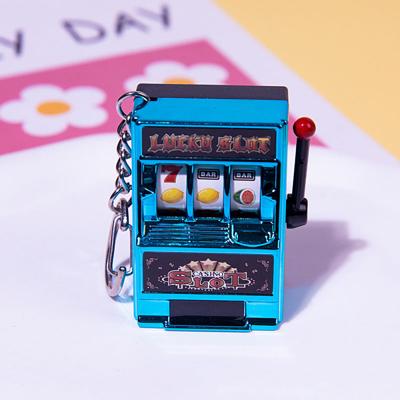 Mini fruit machine keychain