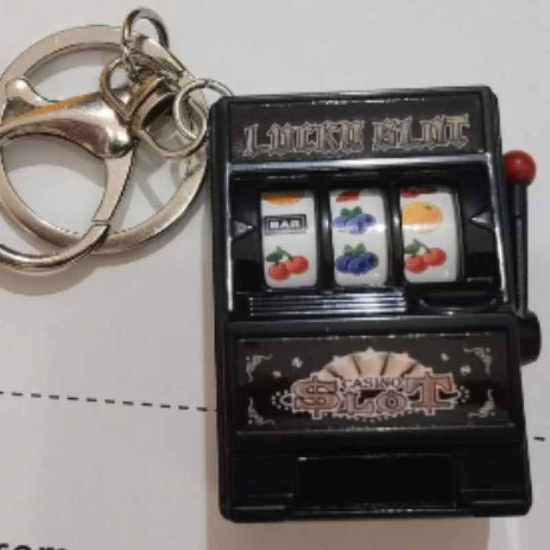Mini fruit machine keychain