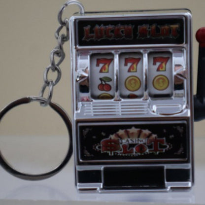 Mini fruit machine keychain