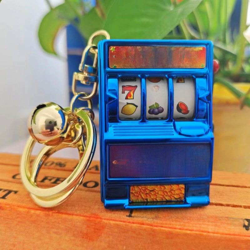 Mini fruit machine keychain