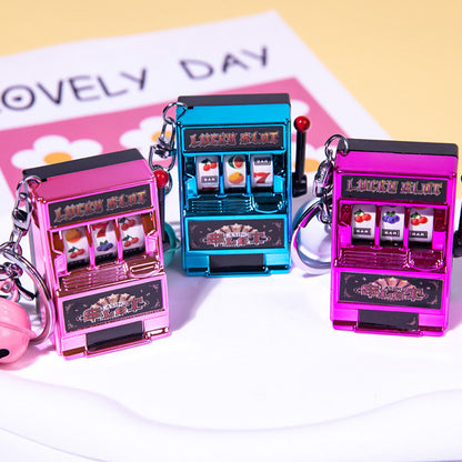 Mini fruit machine keychain