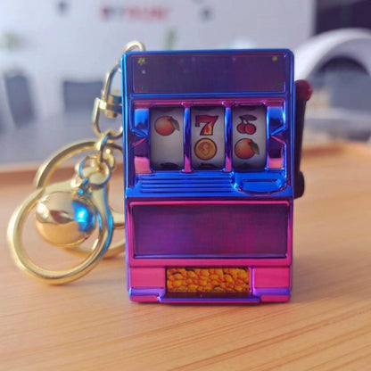 Mini fruit machine keychain