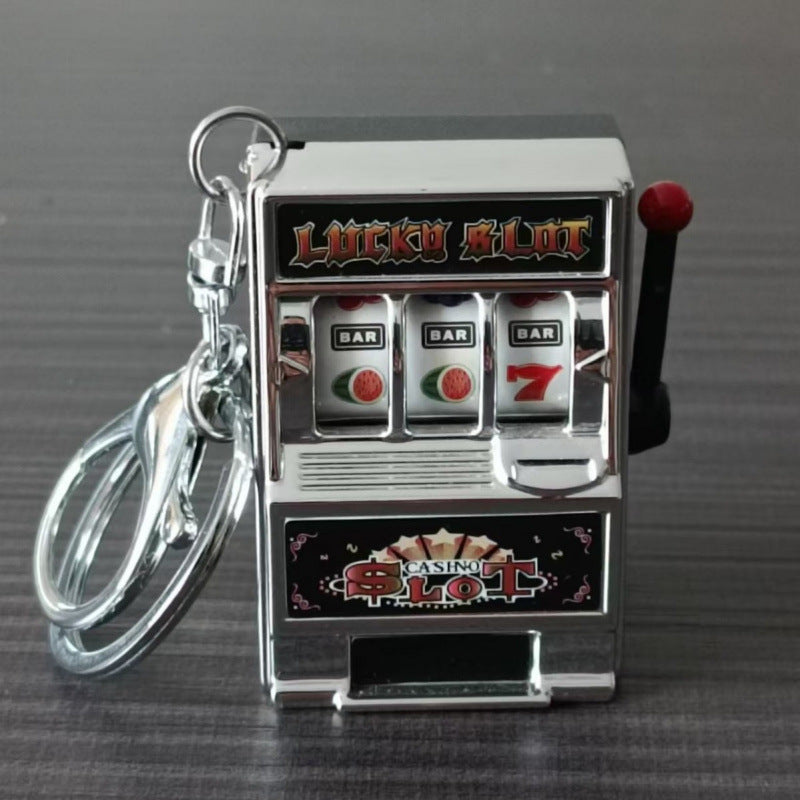Mini fruit machine keychain