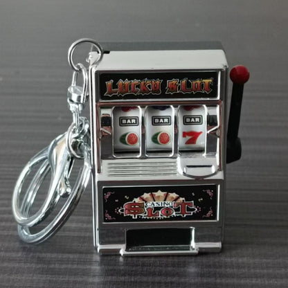 Mini fruit machine keychain