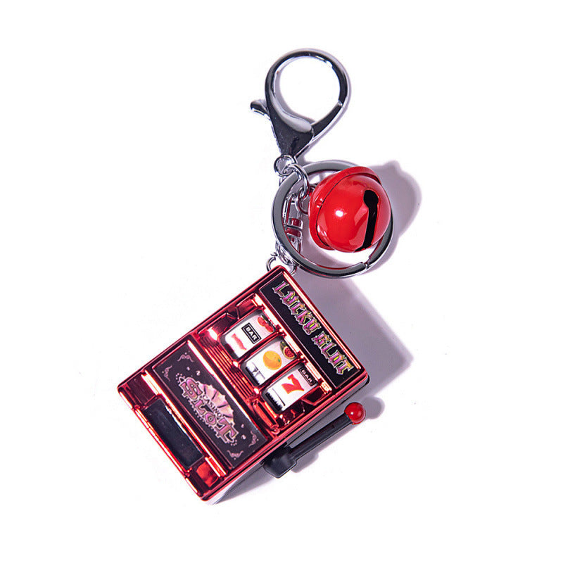 Mini fruit machine keychain
