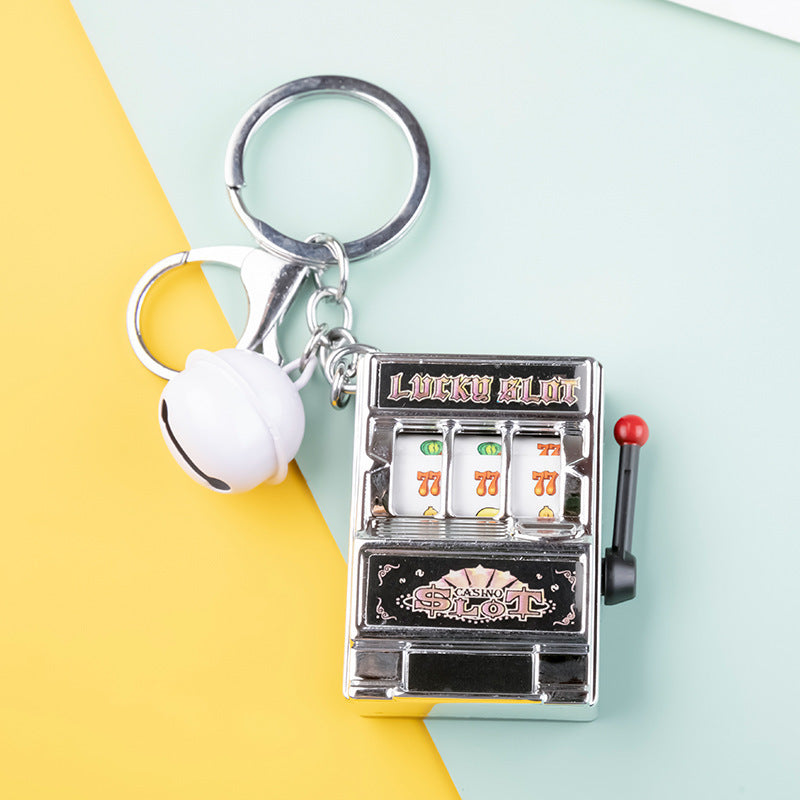 Mini fruit machine keychain