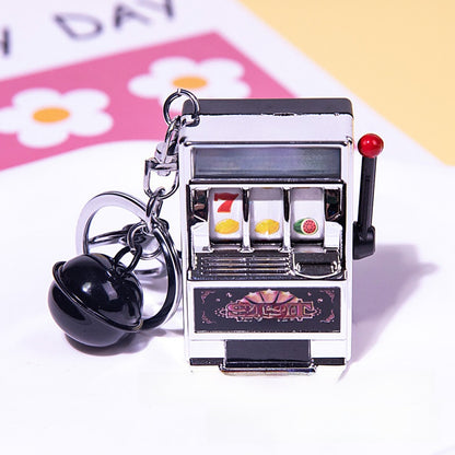 Mini fruit machine keychain