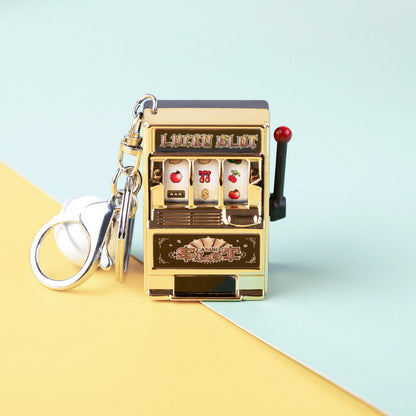 Mini fruit machine keychain