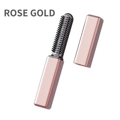 Mini hair straightener comb