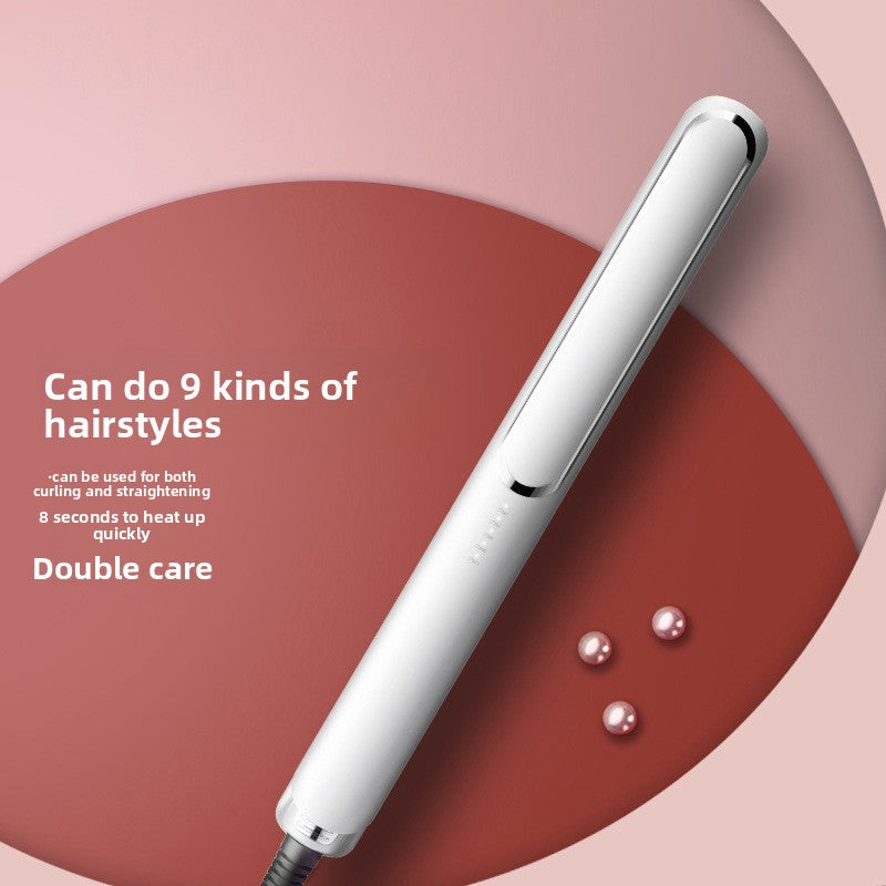 Mini Hair Straightener Curling Iron with Dual Voltage