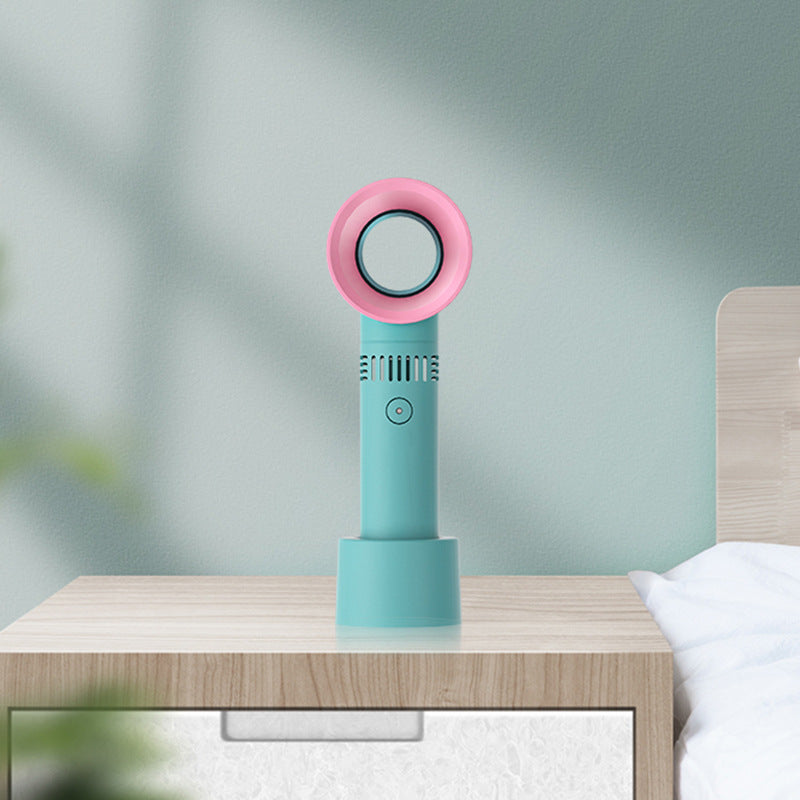 Mini handheld bladeless fan