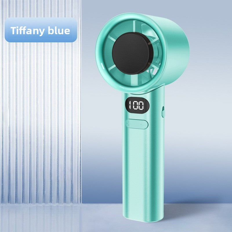 Mini Handheld Turbo Fan with Digital Display