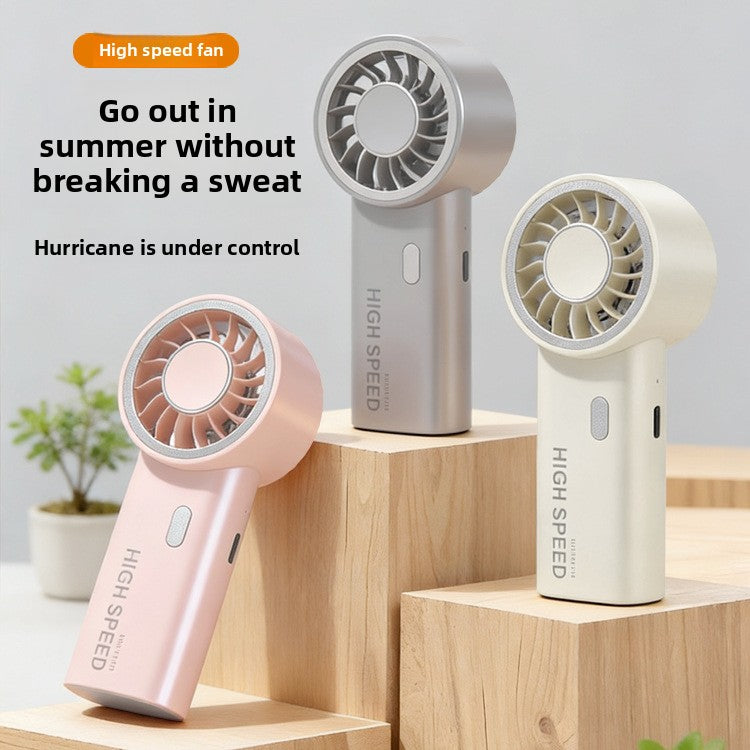 Mini Handheld USB Rechargeable 6-Speed Fan