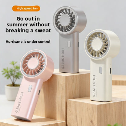 Mini Handheld USB Rechargeable 6-Speed Fan