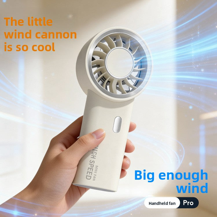 Mini Handheld USB Rechargeable 6-Speed Fan