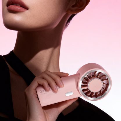 Mini Handheld USB Rechargeable 6-Speed Fan