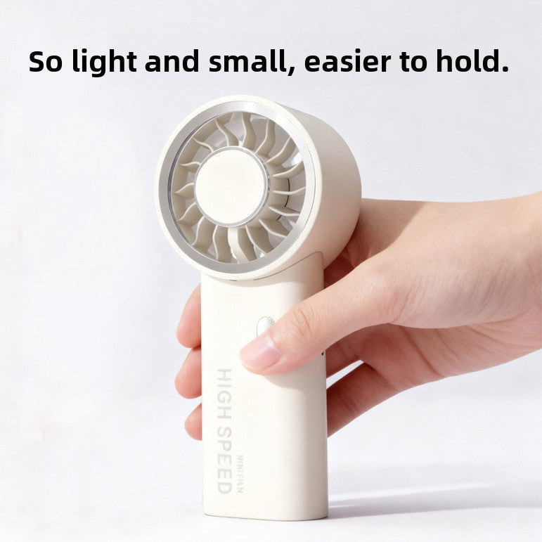 Mini Handheld USB Rechargeable 6-Speed Fan