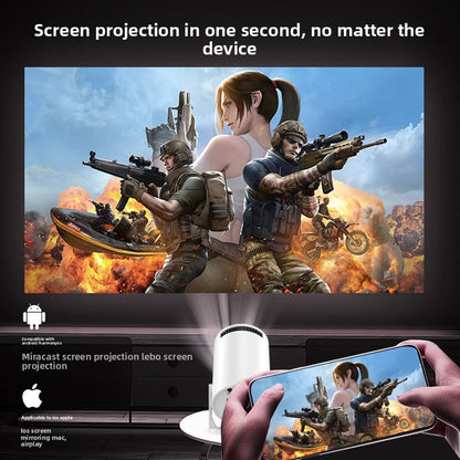 Mini HD Projector with Wireless Screen Mirroring