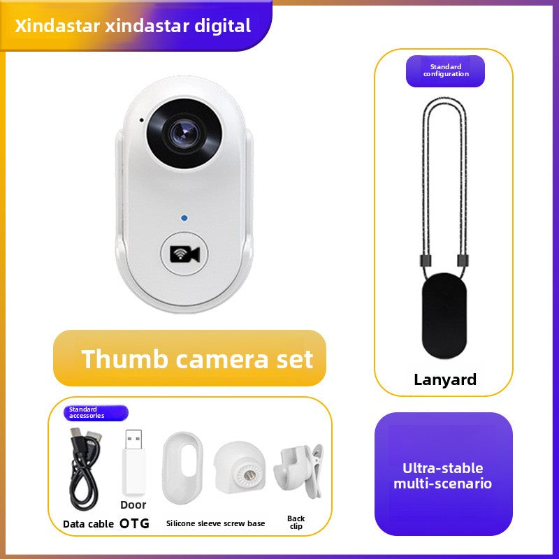 Mini HD Thumb Action Camera with Accessories