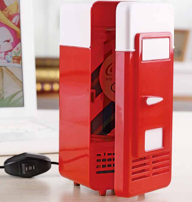 Mini inner-container universal hot and cold type desktop small refrigerator