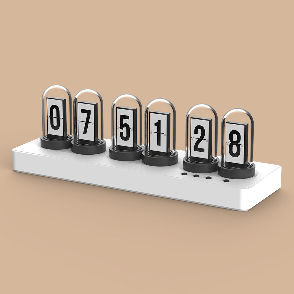 Mini IPS Color Screen Digital Clock with RGB Retro Design