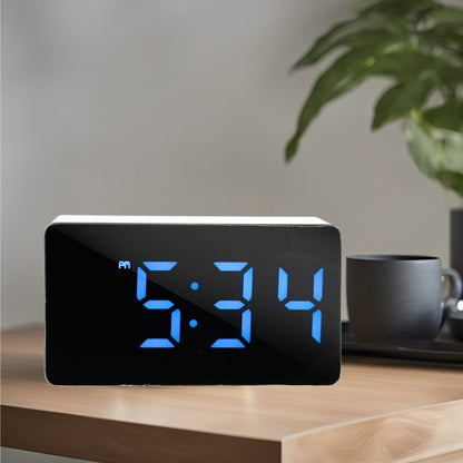 Mini LED Digital Alarm Clock with Temperature Display