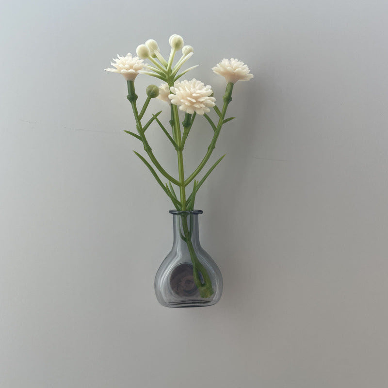 Mini Magnetic Glass Flower Vase Bottle