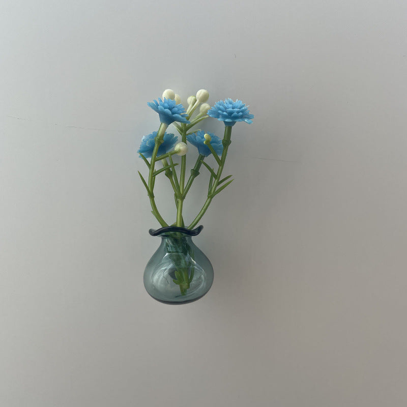 Mini Magnetic Glass Flower Vase Bottle