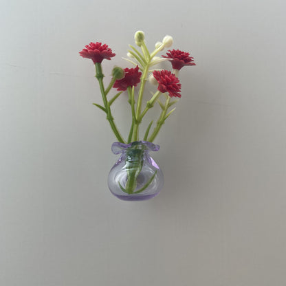 Mini Magnetic Glass Flower Vase Bottle