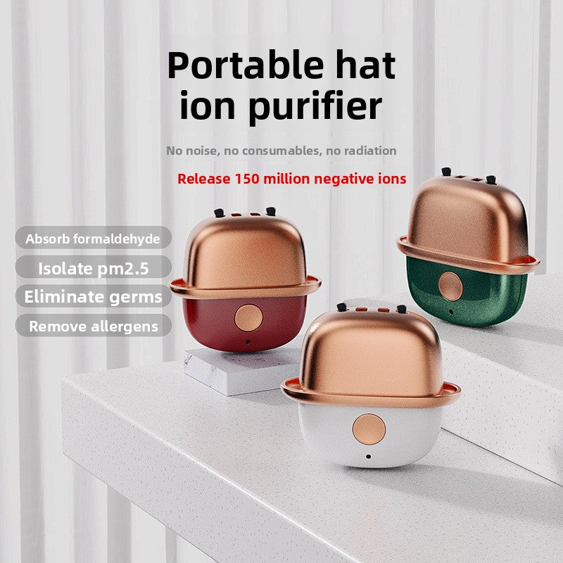 Mini Negative Ion Air Purifier Wearable Necklace