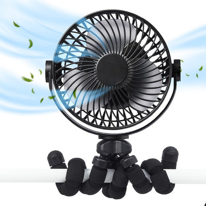 Mini Octopus Fan with Type C Brushless Motor, Portable USB Desk Fan