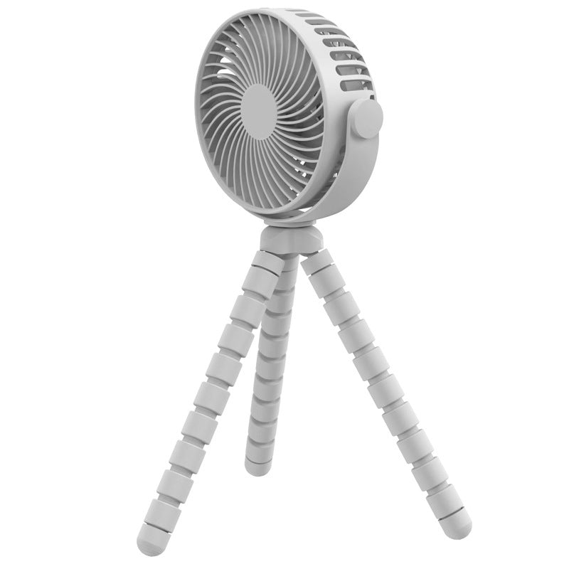 Mini Octopus Fan with Type C Brushless Motor, Portable USB Desk Fan