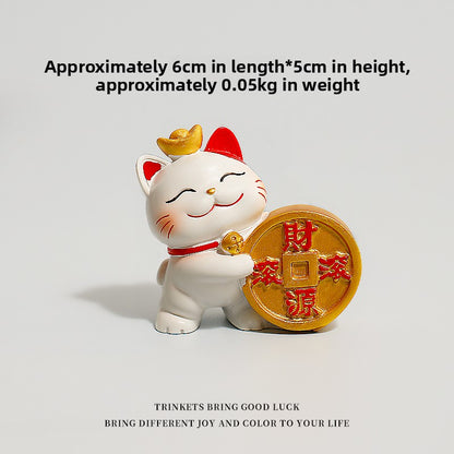 Mini office desk decoration of Maneki Neko (Money Cat)