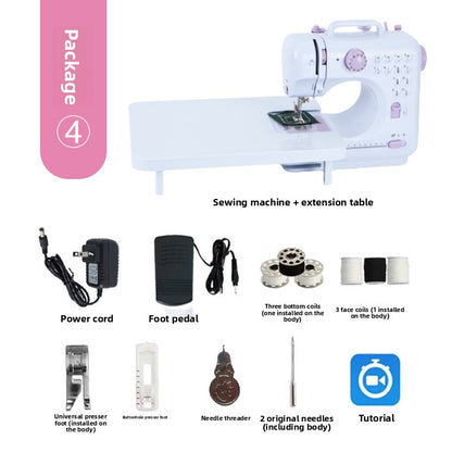 Mini Overlock Sewing Machine with Pedal