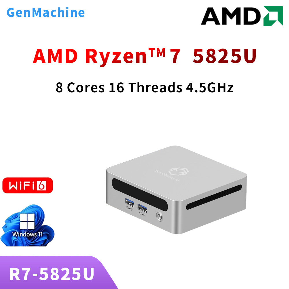 Mini PC with AMD Ryzen R7-5825U